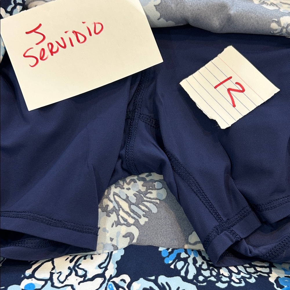 Lilly Pulitzer Luxletic Navy print Skort - Picture 5 of 6